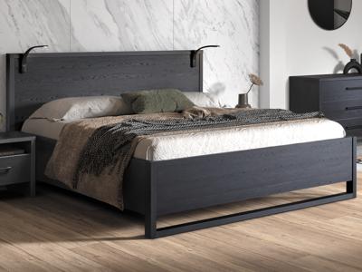 Tweepersoonsbed ROSITA 140x200 cm nox zwart Tweepersoonsbed ROSITA 140x200 cm nox zwart