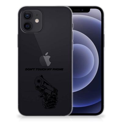 iPhone 12 | 12 Pro (6.1") Silicone-hoesje Gun Don't Touch My Phone