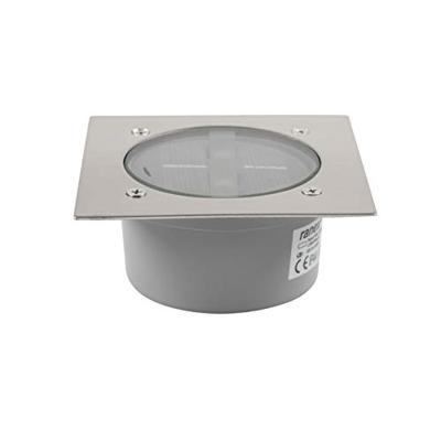 Ranex Ra-5000198 Vierkante Led Solar Grondspot Geborsteld Rvs Glas (5000.198)