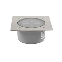 Ranex Ra-5000198 Vierkante Led Solar Grondspot Geborsteld Rvs Glas (5000.198) - thumbnail