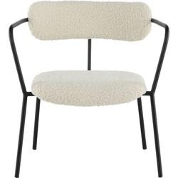 Nohr Fauteuil 'Traver' Teddy, kleur Off White