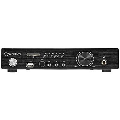 Renkforce RF-WAM-300 Stereoversterker 2 x 50 W Zwart Bluetooth, USB