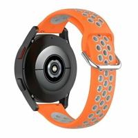 Garmin Forerunner 970 / 570 (47mm) / 255 - Siliconen sportbandje met gesp - Oranje + grijs - thumbnail