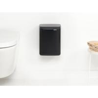 Brabantia Bo Prullenbak - 4 liter - kunststof binnenemmer - zwart mat 222481 - thumbnail