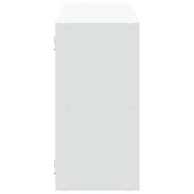 Wandschap 100x25x50 cm bewerkt hout wit Wandschap 100x25x50 cm bewerkt hout wit