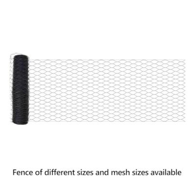 VidaXL Hexagon hek grijs 0,8 x 50 m pvc