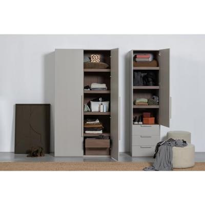 WOOOD Kledingkast 'Rens' 1-deurs, kleur Pebble Grey