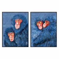 Canvas DKD Home Decor Modern Overalls 90 x 4 x 120 cm (2 Stuks) - thumbnail