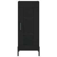 Dressoir 34,5x34x90 cm bewerkt hout zwart - thumbnail