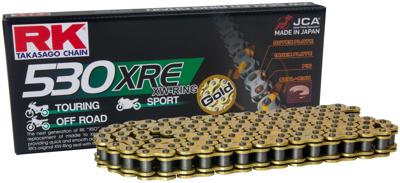 RK Chain 530 xre 102 n gold open