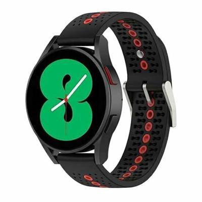 Garmin Vivoactive 4 / 4L - Dot Pattern bandje - Zwart met rood Garmin Vivoactive 4 / 4L - Dot Pattern bandje - Zwart met rood