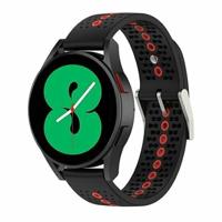 Garmin Vivoactive 4 / 4L - Dot Pattern bandje - Zwart met rood - thumbnail