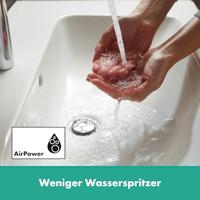 Wastafelmengkraan HansGrohe Vernis Blend 190 Zinc Eengreeps Met Trekwaste Chroom - thumbnail