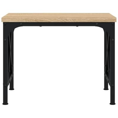 Printerstandaard 40x30x31 cm bewerkt hout sonoma eikenkleurig Printerstandaard 40x30x31 cm bewerkt hout sonoma eikenkleurig