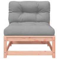 Tuinbanken 2 st zonder armleuningen met kussens douglashout - thumbnail