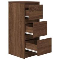 Dressoir 29,5x34x76 cm bewerkt hout bruin eikenkleurig - thumbnail