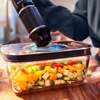 BOSCH - 3 luchtdichte vacuümbewaarboxen: 0,7L, 1,0L en 1,5L - Lekbak - Dag- en maandindicator - Tritan