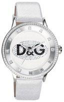 Horlogeband Dolce & Gabbana DW0504 Leder Wit 20mm