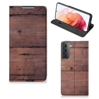 Samsung Galaxy S21 Book | Wallet Case | Old Wood