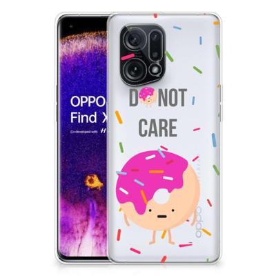 OPPO Find X5 | Siliconen Case | Donut Roze