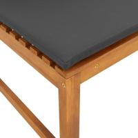 Tuinbankset 5 pcs Bruin Massief acaciahout - thumbnail