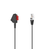 Hama DSL Aansluitkabel [1x Telefoonstekker Duitsland (TAE-F) - 1x RJ45-stekker 8p2c] 10 m Zwart - thumbnail