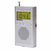 Portable Digitale Radio Sanyo Zilverkleurig AM/FM - thumbnail