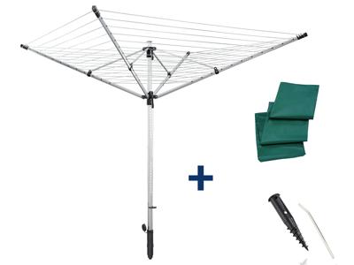 Leifheit 85282 Droogmolen LinoLift 600 QuickStart 60 m Drooglengte Zilver