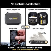 MusicNomad MN604 set precisiemeters afstellen gitaar - 6 stuks met tasje - thumbnail