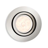 Philips Richtbare inbouwspotDonegal GU10 rond 9cm nikkel - 5039117PN - thumbnail