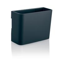 Sigel stiftenkoker M GL802, antraciet, inclusief magnetische clip voor bevestiging aan glazen magneetborden, kunststof, 120 x 94 x 51 mm - thumbnail