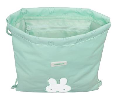 Rugtas met Koordjes Miffy Menta Munt 26 x 34 x 1 cm