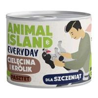 ANIMAL ISLAND Everyday Puppy Veal and rabbit - natvoer voor honden - 185g - thumbnail
