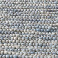 Tapeso Wollen vloerkleed - Kaia lichtblauw - 90x160 cm - thumbnail