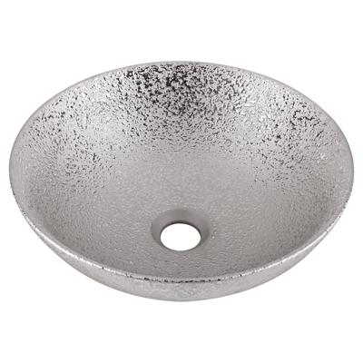 Waskom Differnz Bright Keramiek 36x14 cm Zilver