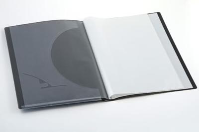 Europel showalbum Opus Frontview, ft A4, PP, 20 tassen, antraciet