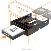 Icy Dock MB343SP 2x2,5 +1x3,5 SATA front bay to Extern 5,25 - thumbnail
