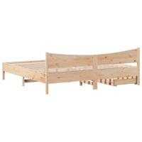 Bedframe met lades massief grenenhout 180x200 cm - thumbnail