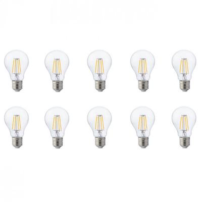 LED Lamp 10 Pack - Filament - E27 Fitting - 8W - Natuurlijk Wit 4200K