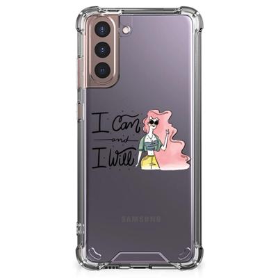 Samsung Galaxy S21 Plus Stevig | Bumper Hoesje | i Can