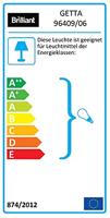 Brilliant Getta 96409/06 Buitenlamp (wand) E27 Zwart - thumbnail