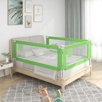 VidaXL Bedhekje peuter 120x25 cm stof groen - thumbnail
