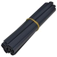 VidaXL Tuinschermen 4 st 35x0,19 m pvc mat donkergrijs - thumbnail