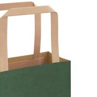 VidaXL Papieren zakken 250 st met hengsels 54x15x49 cm groen - thumbnail