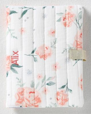 Beschermhoes voor groeiboekje EAU DE ROSE ecru / roze Beschermhoes voor groeiboekje EAU DE ROSE ecru / roze