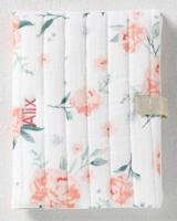 Beschermhoes voor groeiboekje EAU DE ROSE ecru / roze - thumbnail