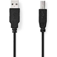 USB 2.0-Kabel | A Male - B Male | 3,0 m | Zwart - thumbnail