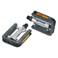 Pedaalset Ergotec 191 anti-slip met industrielagers - zilver/zwart - thumbnail
