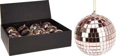 Kerstbal Foam Discobal Ø8cm Rosé Goud Kerstbal Foam Discobal Ø8cm Rosé Goud