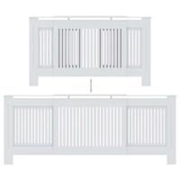 VidaXL Radiatorombouw 205 cm mdf wit - thumbnail